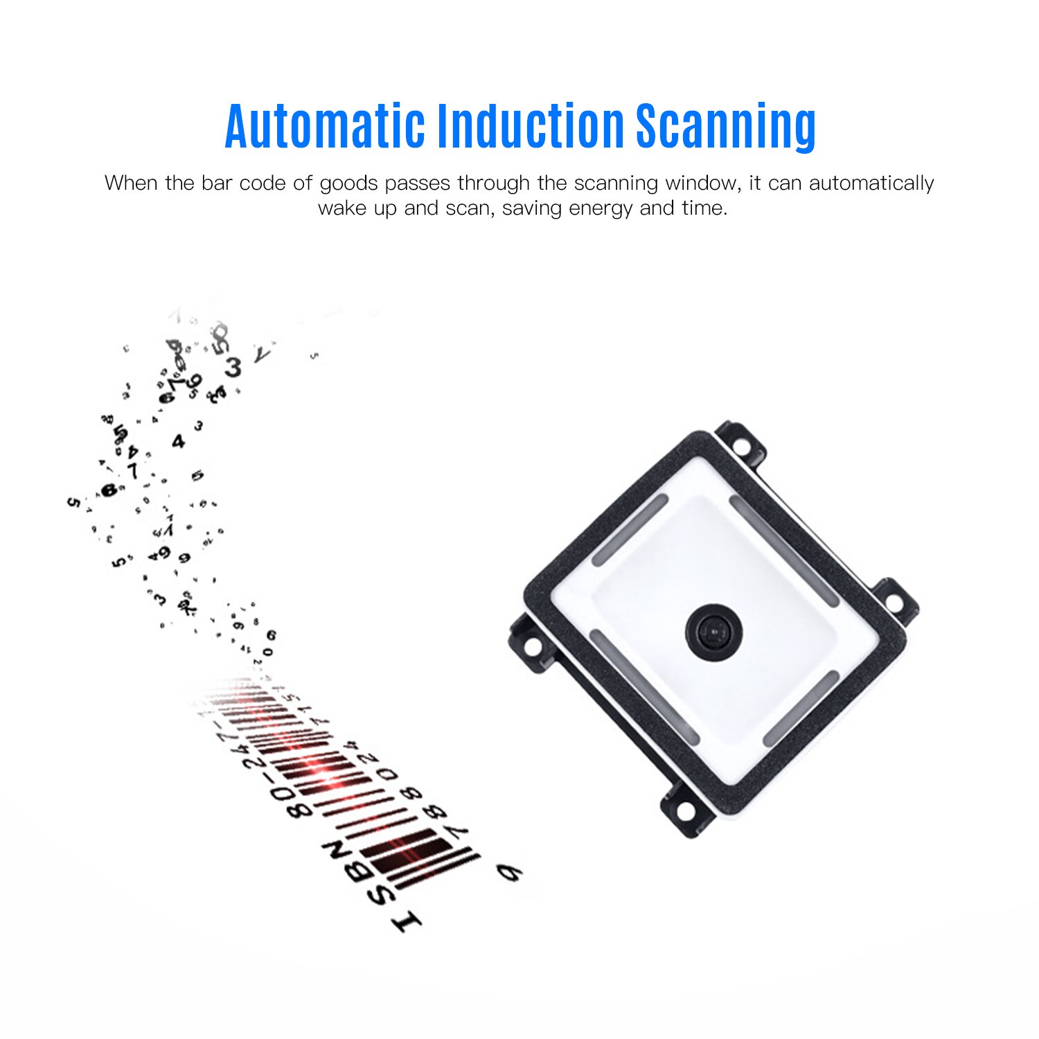 Aibecy 1D/2D/QR Barcode Scanner Embedded Self-Induction Module Scanner USB Connection for Gate Machine Mobile Payment