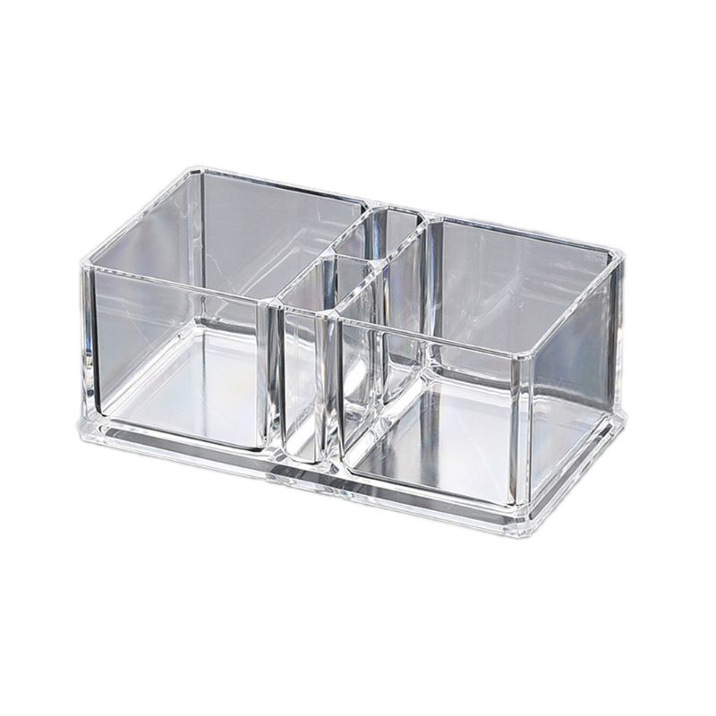 Clear Acrylic Cocktail Napkin Holder Tissue Box Paper Serviette Dispenser Bar Caddy Straws Organiser for Dining Table Home Decor: B