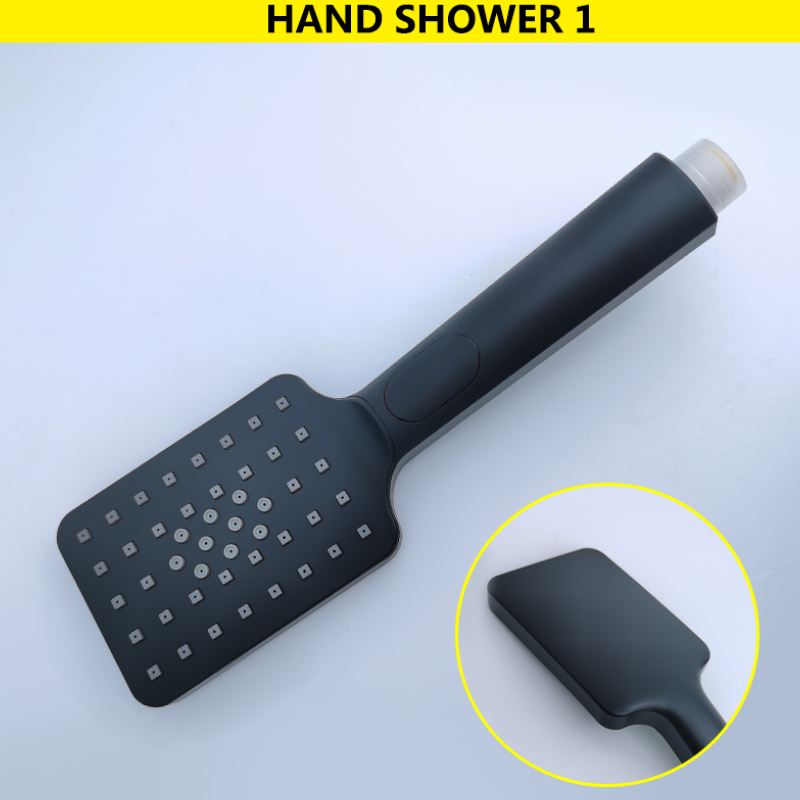 Ensemble de barre coulissante 1/2/3 fonctions laiton ABS plastique douche à main noir mat acier inoxydable barre réglable accessoires de salle de bains: Shower 1