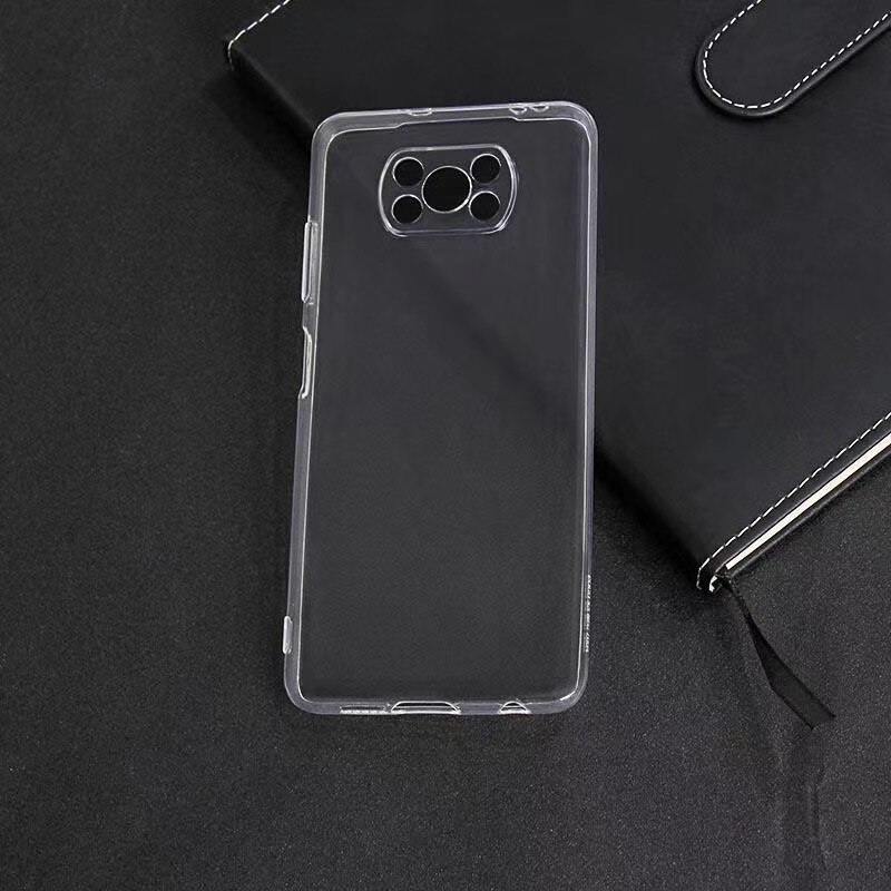 Funda transparente a prueba de golpes para Xiaomi Poco X3, funda transparente para lente POCO X3, NFC, Pocophone X3