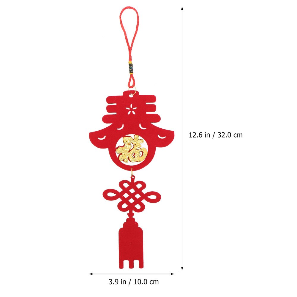 4 Stuks Chinese-Stijl Aantrekkelijke Gunstige Opknoping Decor Festival Prop Hanger Chinese Knoop