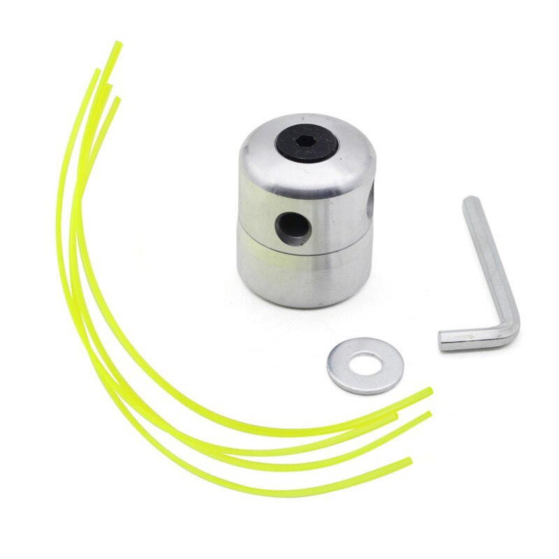 Grastrimmerkop van aluminium met 4 draden, bosmaaierkop, accessoires voor grasmaaiers, snijdraadkop voor vervanging van de strimmer