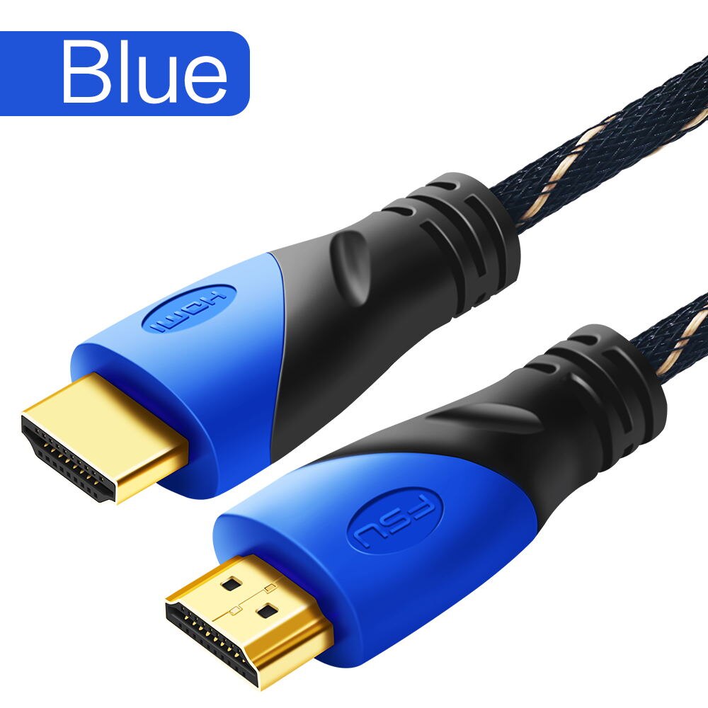 HDMI-compatible 2.0 4K 60Hz HDMI to HDMI Cable Splitter Switch Box 1080P Video Audio Cabo Cable for PS3 4 HDTV Projector: blue 1.4 1080P / 1m