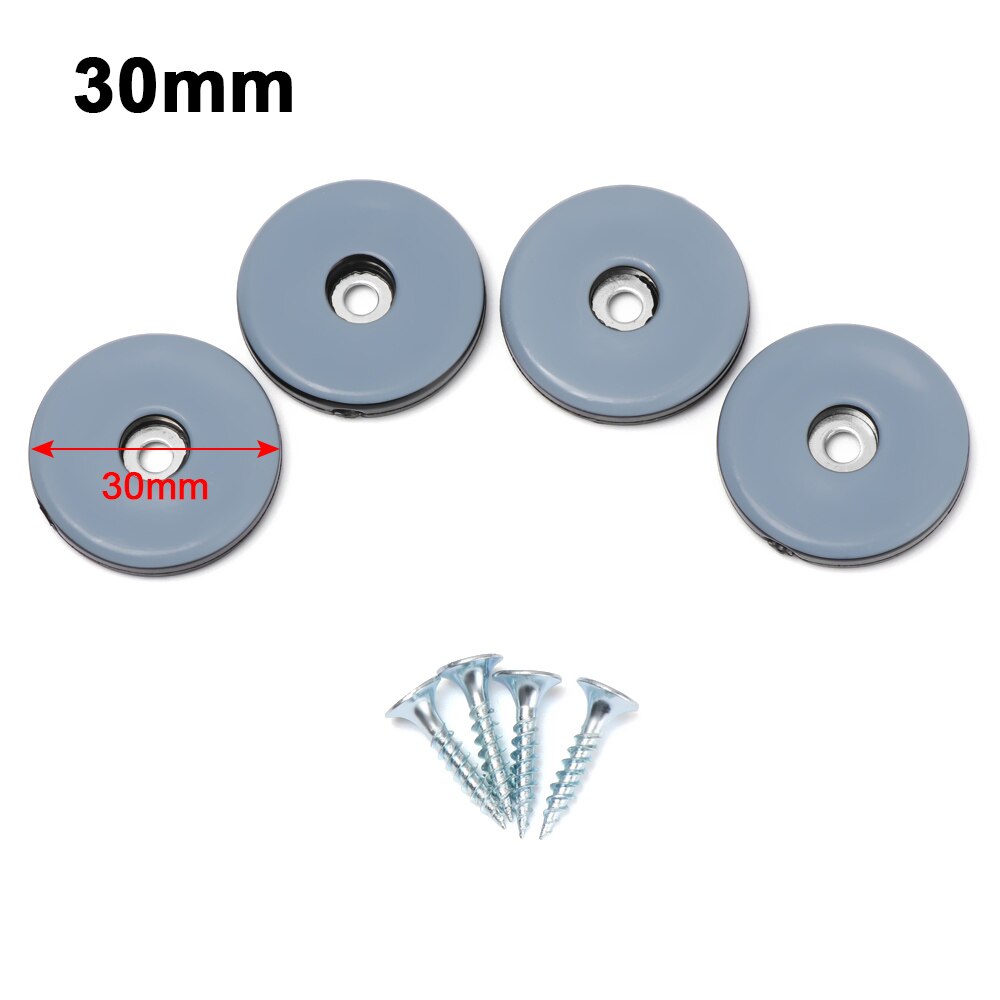 Tapis coulissant épais et doux, 8 pièces, facile à déplacer, base de Table pour meubles lourds, pieds de protection, tapis de sol Anti-abrasion avec vis: 30mm
