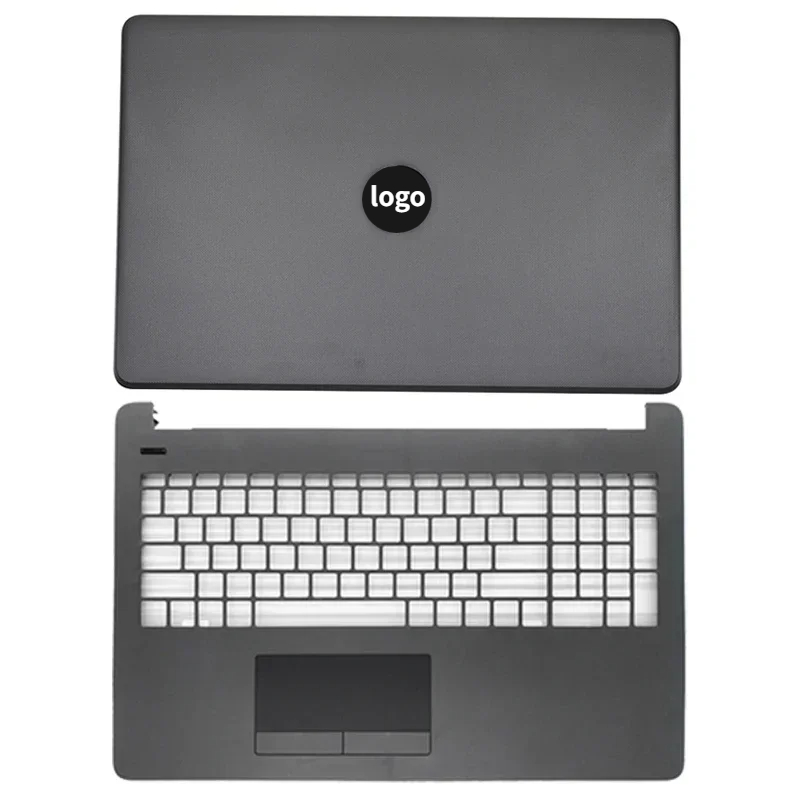 Laptop Case for HP 15-BS 15-BW 15-RA 15-RB 250 255 G6 TPN-C129 LCD Back Cover/Front Bezel/Palmrest/Bottom Case/Hinges Gray: Clear