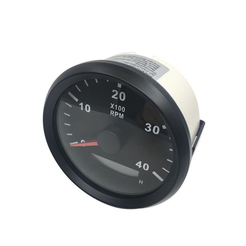 85mm 4000RPM Tachometer With LED Digital Hourmeter Marine Outboard Diesel Engine Motor Generator Tacho Meter Gauge 12V/24V