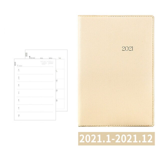 Agenda Dagelijks Wekelijks Maandelijkse Planner Notebook En Tijdschriften Draagbare A5 48K A6 Dagboek 365 Dagen Schema Notepad Briefpapier: as picture / A6