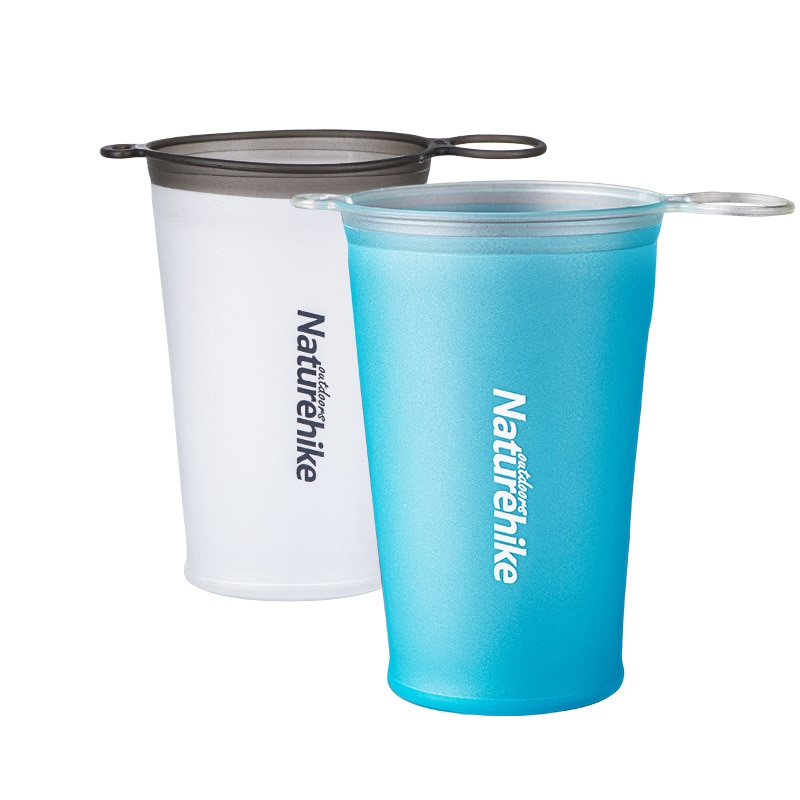 Naturehike 2020 nuovo TPU Morbido Tazza di Campeggio Esterna trekking Escursionismo Luce Portatile Pieghevole Tazza * 2pz NH20SJ020