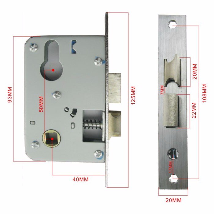 Modern Style Door lock Interior Room Aluminum Handle Lock For Wooden Door