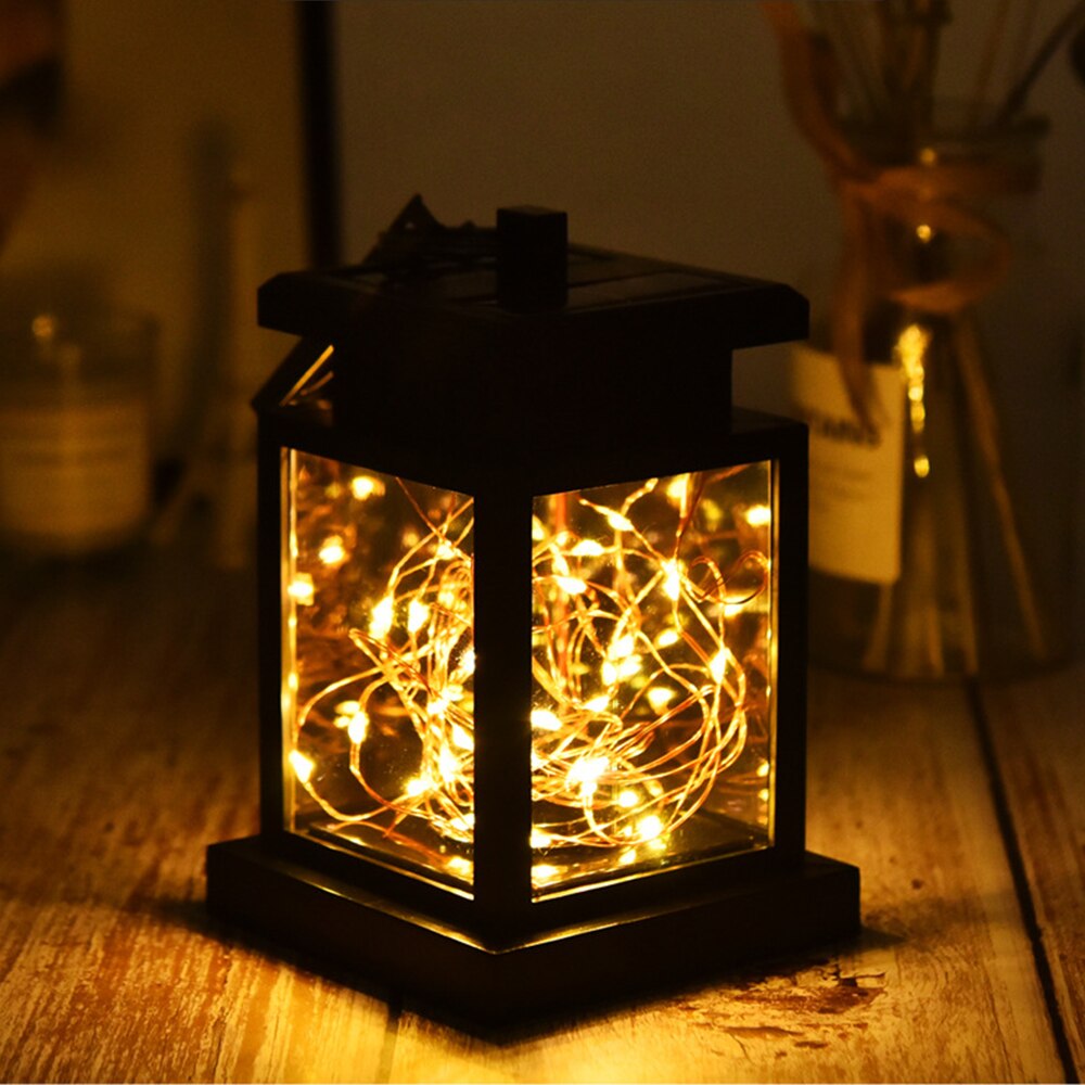 LED Solar Landscape Lights Hanging Lantern Outdoor Garden Lamp Waterproof