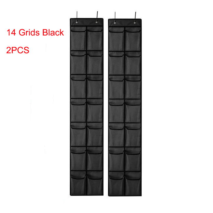 RETON Schuh-Organizer 2er Set - Hängende Aufbewahrung Mit 24 Taschen & 6 Haken