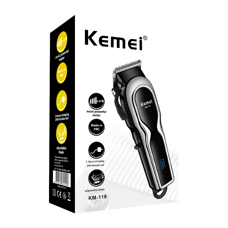 Adjustable cordless hair clipper hair trimmer men electric hair cutting machine haircut Taper Lever Pivot Motor