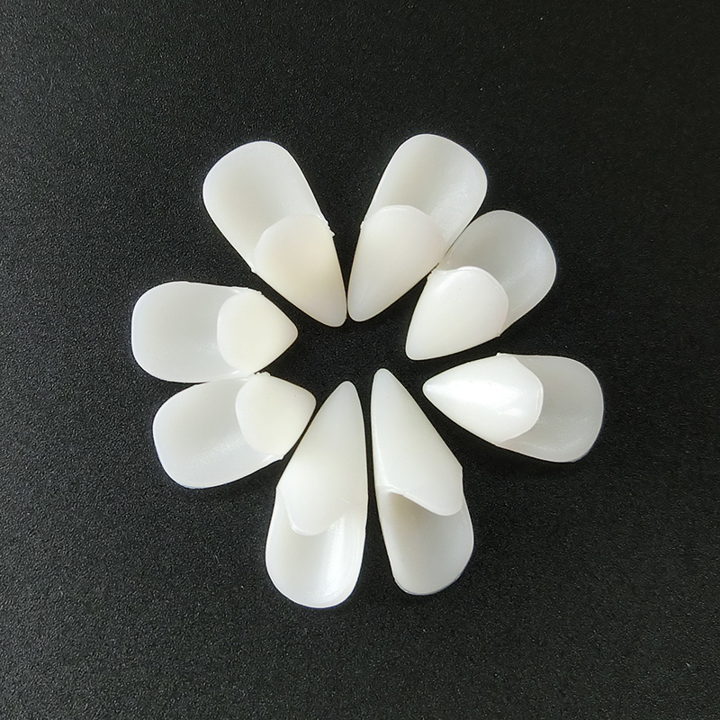 1 par de colmillos para de Cosplay, decoración DIY, disfraz de vampiro de resina para Halloween, accesorios de dientes postizos con pegamento adhesivo, dentaduras postizas para