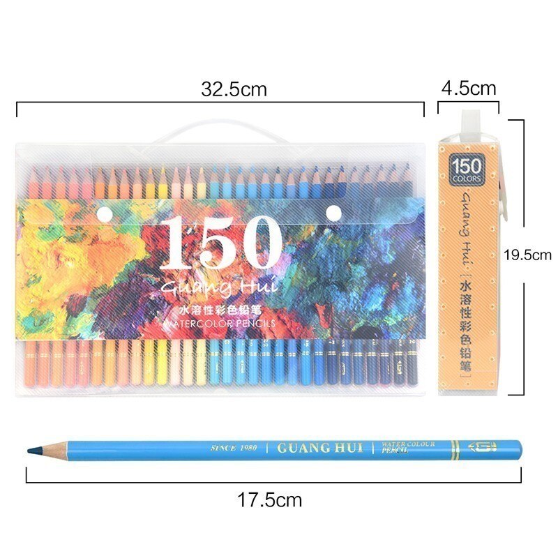 48/72/120/160 Kleuren Art Gekleurde Tekening Potloden Voor Kunstenaar Schets Kunstenaar Schrijven Voor Tekening Schets School art Supply: Watercolor 150 color