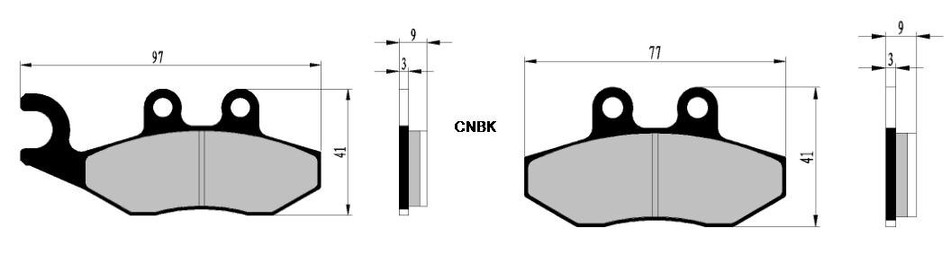 Remblokken Voor Gilera VX125 VX200 Vx 125 200 Runner 4T 2006 / 50 Runner Pj Sp 2006 2007