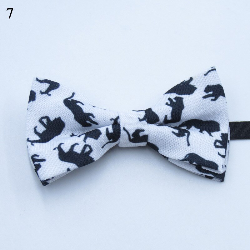 Børn dreng klassisk butterfly snøre sommerfugl dinosaur bowtie lille dinosaur print bryllupsfest kid slips: 7