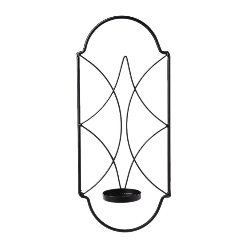 Scandinavische stijl metalen ijzeren kandelaar wandlamp kaarsenhouder woondecoratie: Default Title
