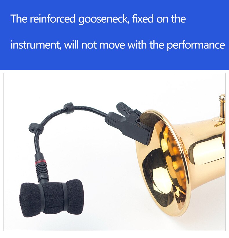 Saxofoon microfoon clip zonder mic, saxofoon microfoon stand alleen, clip voor sax trompet viool muziekinstrument montage