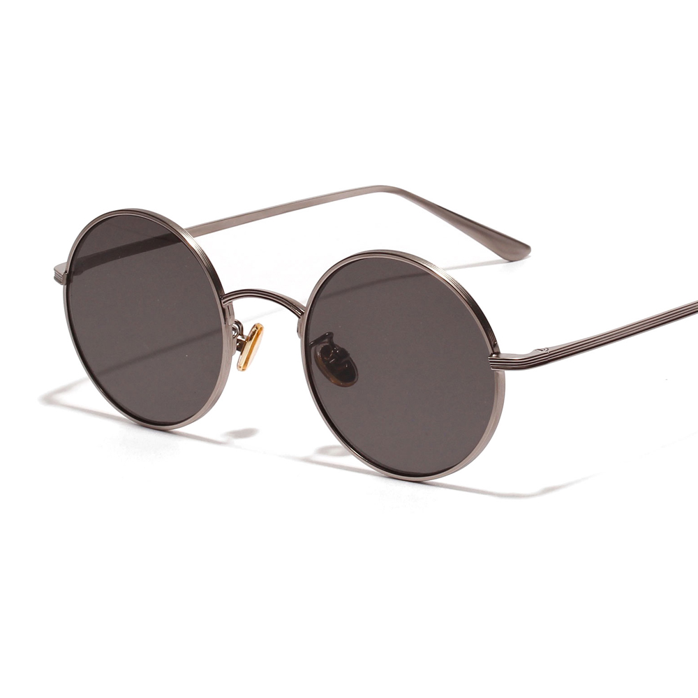 Peekaboo circular sunglasses women retro vintage silver gold metal frame clear yellow red round sun glasses for men uv400