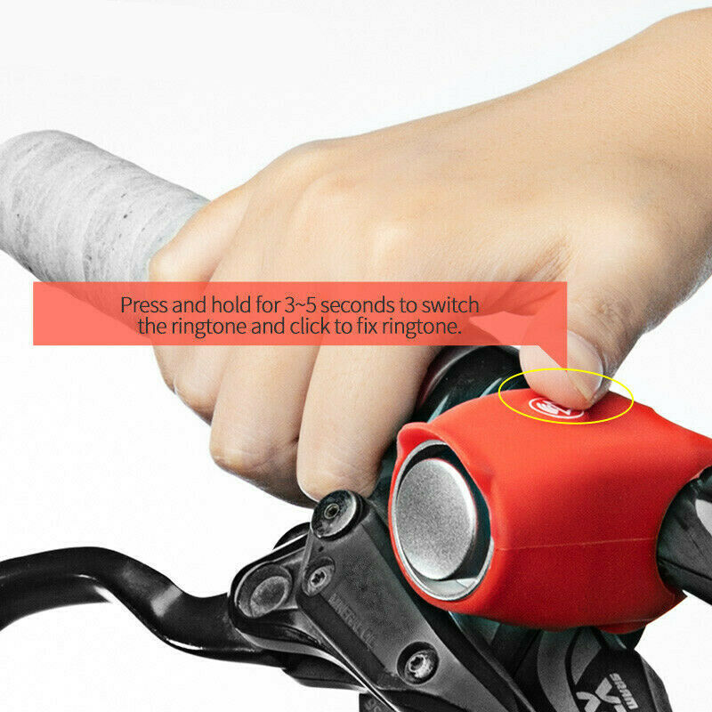 Fahrrad Glocke 120db Wasserdicht Radfahren Fahrrad Glocken Elektrische Horn Mini Tragbare Silikon MTB Rennrad Lenker Glocken