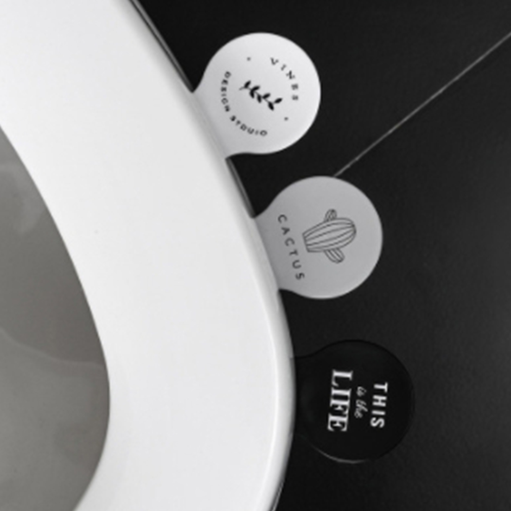 Poignée de couvercle de toilette Portable | Joli lève-siège de toilette imprimé couverture Anti-salissure couvercle de toilette en plastique, accessoires Gadgets de salle de bains