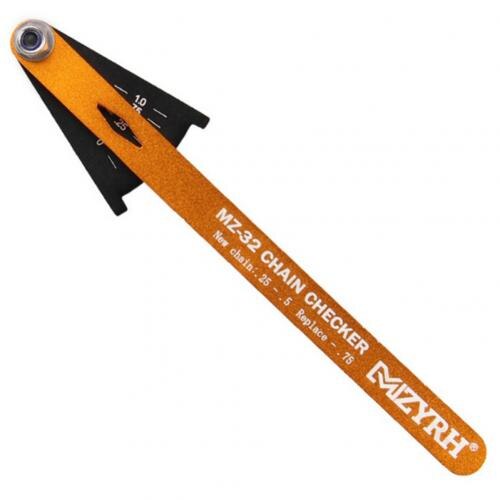 Multi-Functional Chains Gauge Measurement For Mountain Road Bike MTB Bicycle Chain Wear Indicator Tool Chain Checker Kits: Golden