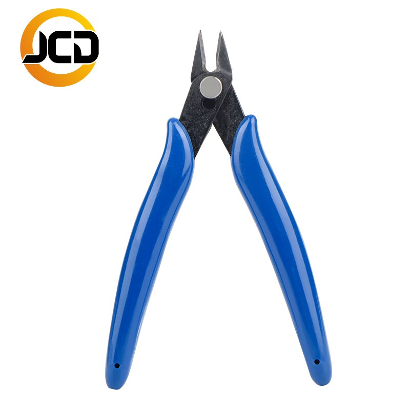 TEZEN Wire Cutter Pliers Repair Hand Tools Kit Durable Stainless Steel Tweezers Precision Tweezers With Ceramic Mini Clamps: TW107-blue