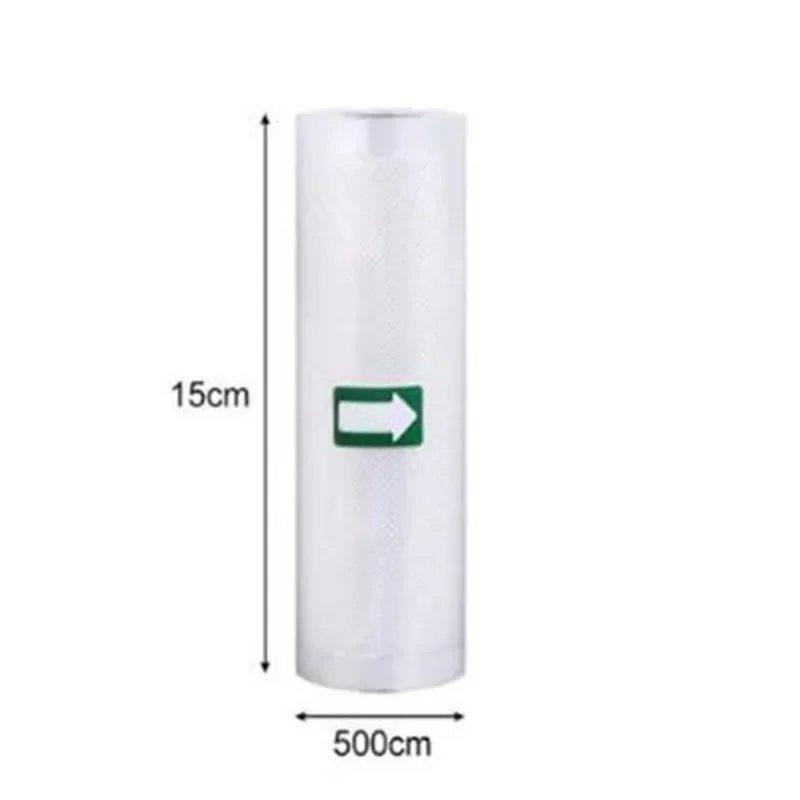 Haushalts-Vakuumbeutel für Lebensmittel, Vakuumierer, Lebensmittel frisch, lange Aufbewahrung, 12 + 15 + 20 + 25 + 30 cm * 500 cm Rollen/Lot Beutel für Vakuumierer: Licht Grün