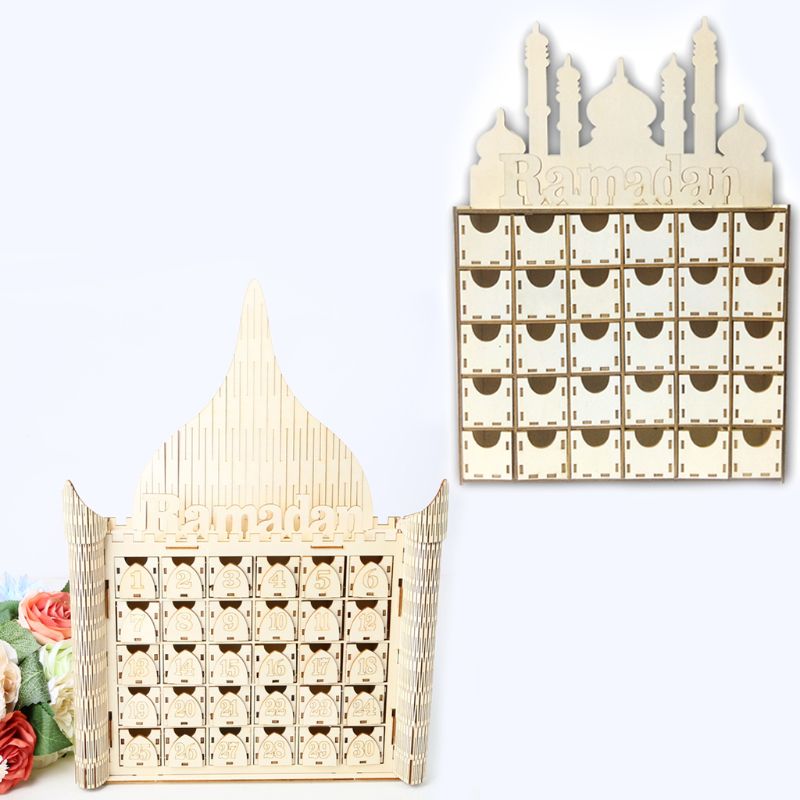 Acryl Ramadan Countdown Kalender Geschenken Dag van de Ramadan Kalender met Basis Vervangende Nummers Ramadan Mubarak Islam Advent Day kopen vanaf een prijs van 11
