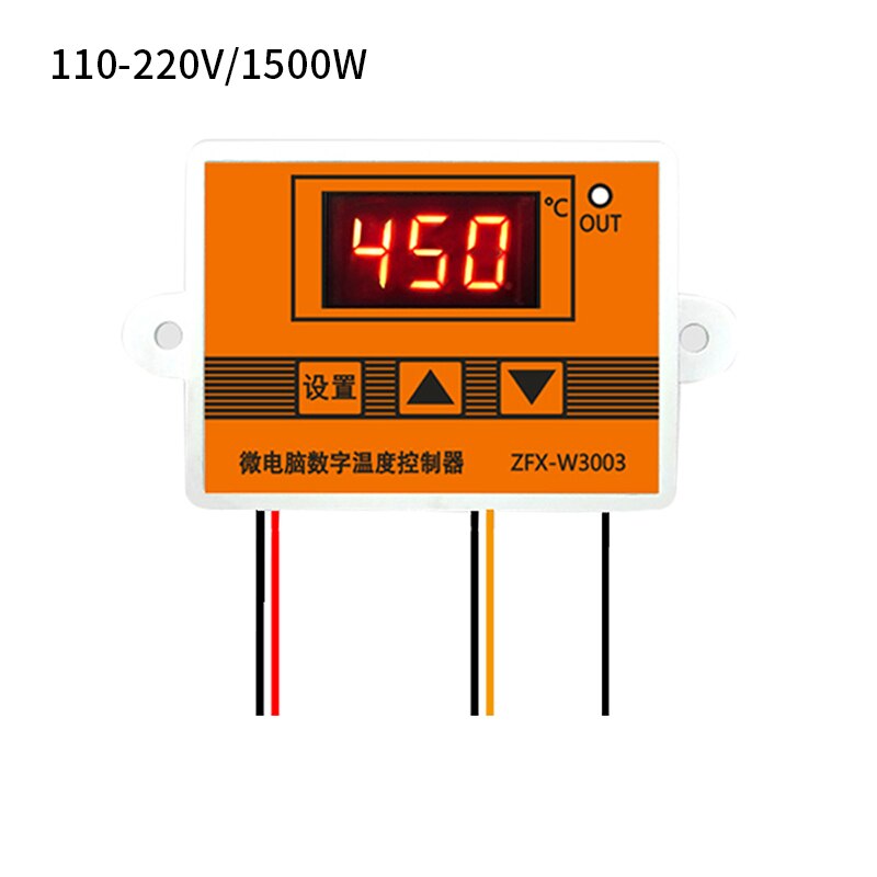 XH-W3005 3003 cc 12V 24V AC110V-220V, controlador de humedad Digital, higrómetro, Control de humedad, interruptor 0 ~ 99% RH con Sensor de humedad: 110-220V 1500W 3003