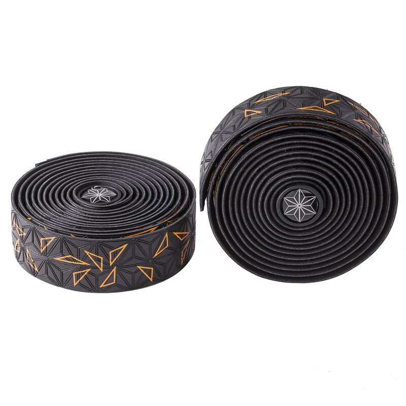 Racefiets Stuurlint Zachte Ademende Mtb Racefiets Stuur Riem Anti-Slip Pu + Eva Stuur Strap fiets Accessoires: Melange Orange