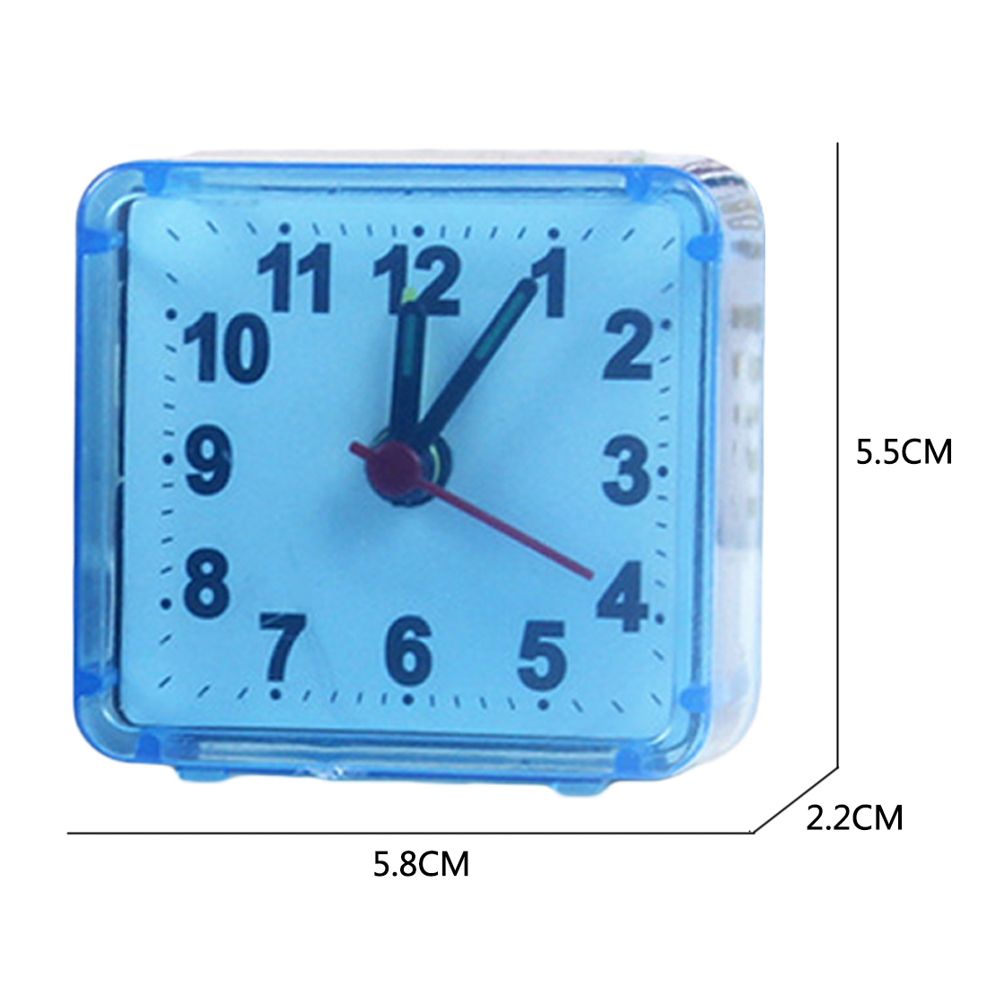 Portable Alarm Clock Square Small Bed Compact Travel Beep Alarm Clock Cute Cute Student Small Clock