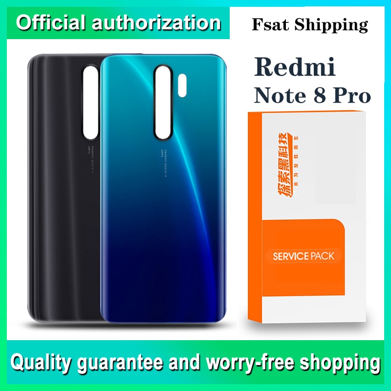 Original Back Housing for Xiaomi Redmi Note 8 Pro Battery Cover for Xiaomi Redmi Note 8 Pro Back housing Cover