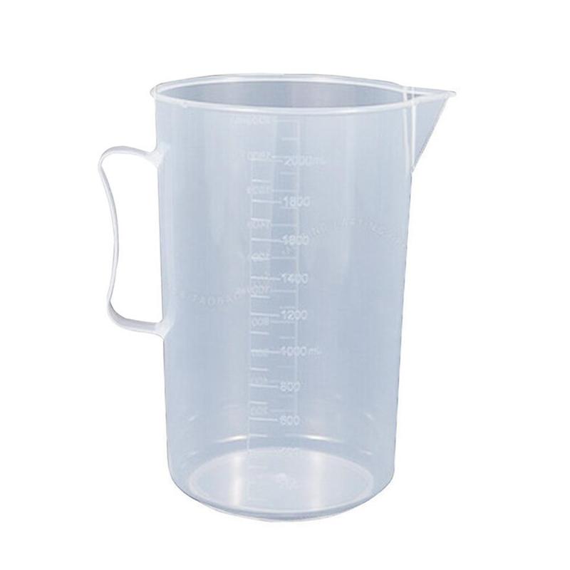 Lichtgewicht Draagbare Container Maatbeker Keukengerei Laboratorium Beker 250/500/1000/2000 Ml Gereedschap Bakken Plastic x4V6: 500ML