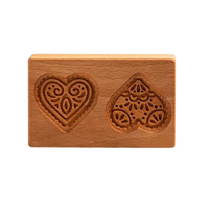 Wooden Cookie Molds Cookie Wooden Gingerbread Cookie Moulds Press 3D Cake Embossing Baking Mold Pumkin Cutter Bakery Gadgets