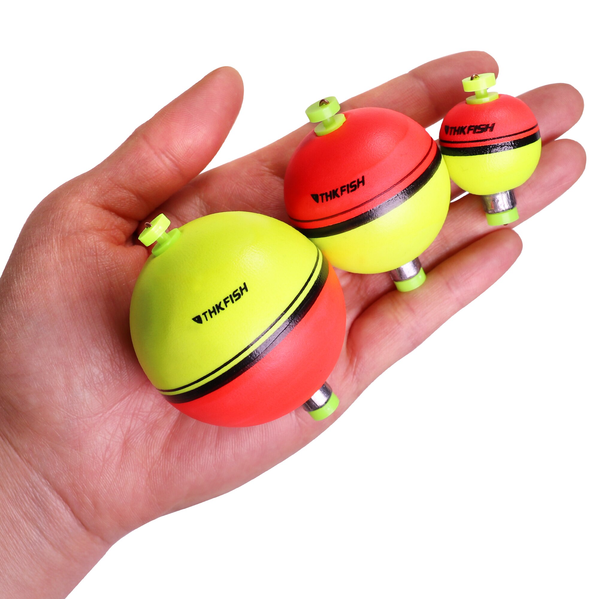 Flotador de pesca de goma EVA, 1g, 10g, 18g, flotador de espuma de bola redonda, aparejo de pesca de flotabilidad,