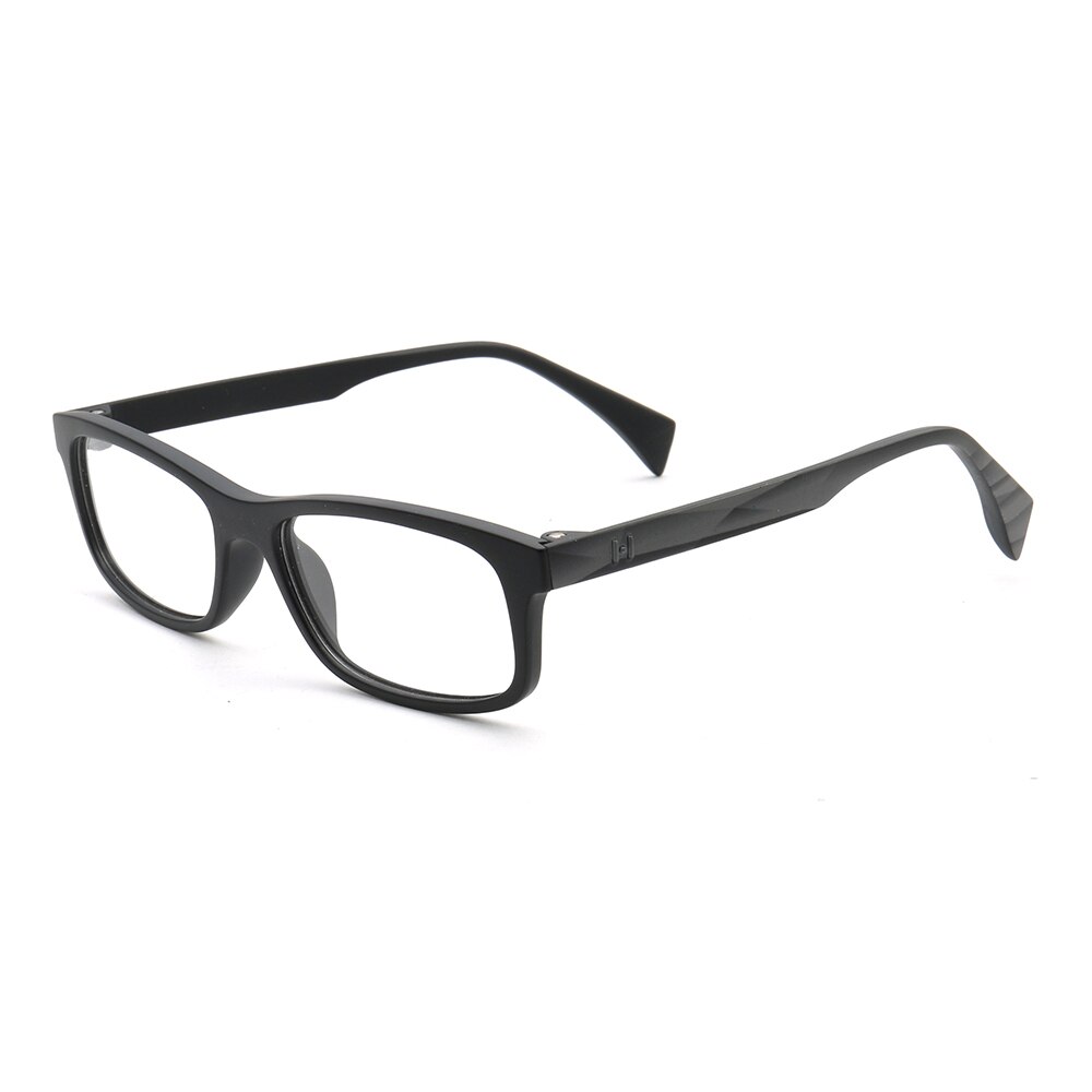 Firkantede børn brillerammer til børn vintage briller rammer polariserede solbriller til børn dreng pige solbriller: Sort  c1