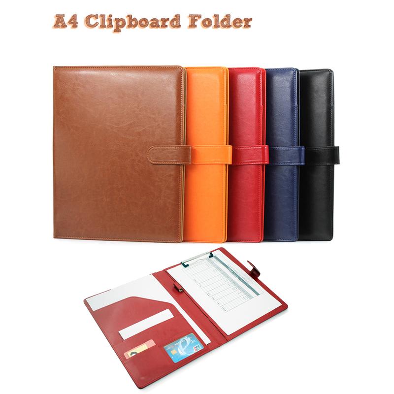 Zwischenablage Portfolios Multi-funktion Leder Lagerung Robust multi funktion notebooks Student Versorgung Kinder memo pad A4 Ordner