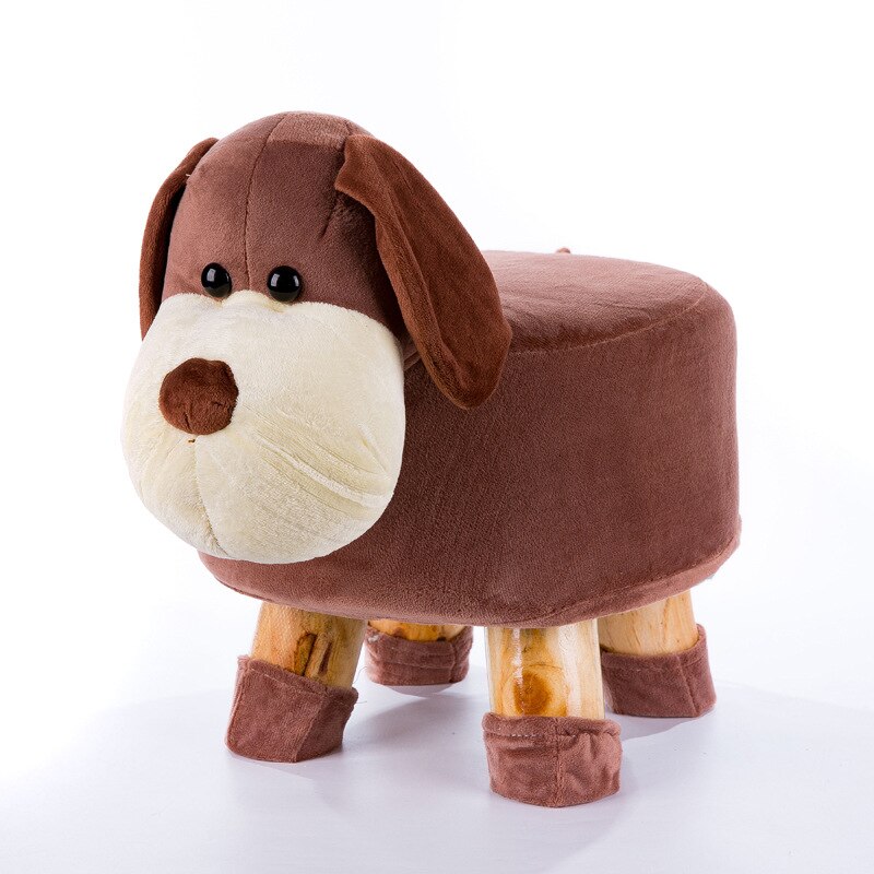 Cartoon Dier Kruk Massief Houten Kinderen Salontafel Kruk Thuis Kleine Sofa Kruk Afneembaar En Wasbaar WF6051005: 04