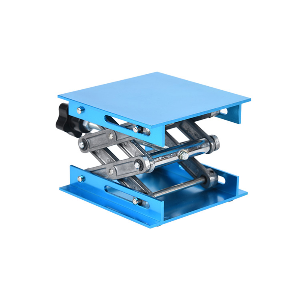 100x100mm Aluminum Lifter Router Plate Table Woodworking Engraving Lab Lifting Stand Rack platform Woodworking Benches Wood Tool