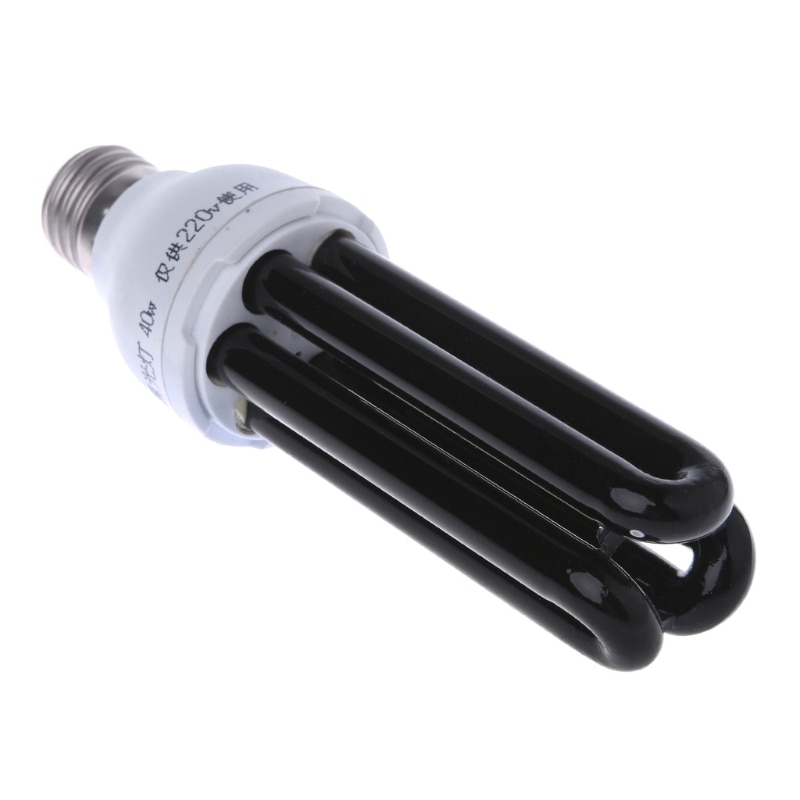 E27 15/20/30/40W UV Ultraviolet Fluorescent Blacklight CFL Light Bulb Lamp 220V