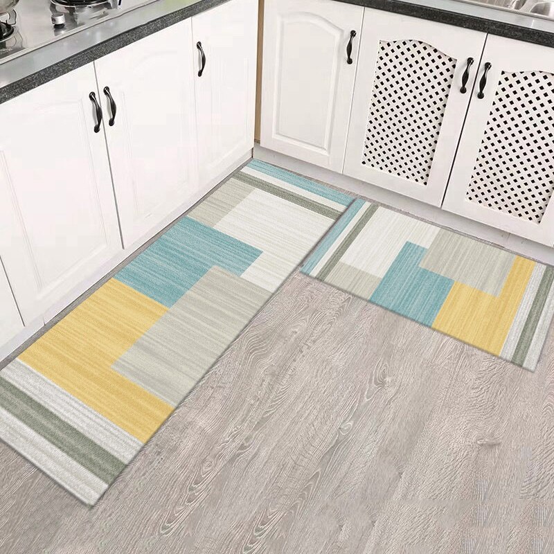 Moderne géométrique impression tapis de sol salons anti-dérapant tapis pour chambre cuisine salle de bain tapis bienvenue tapis pour porte d'entrée