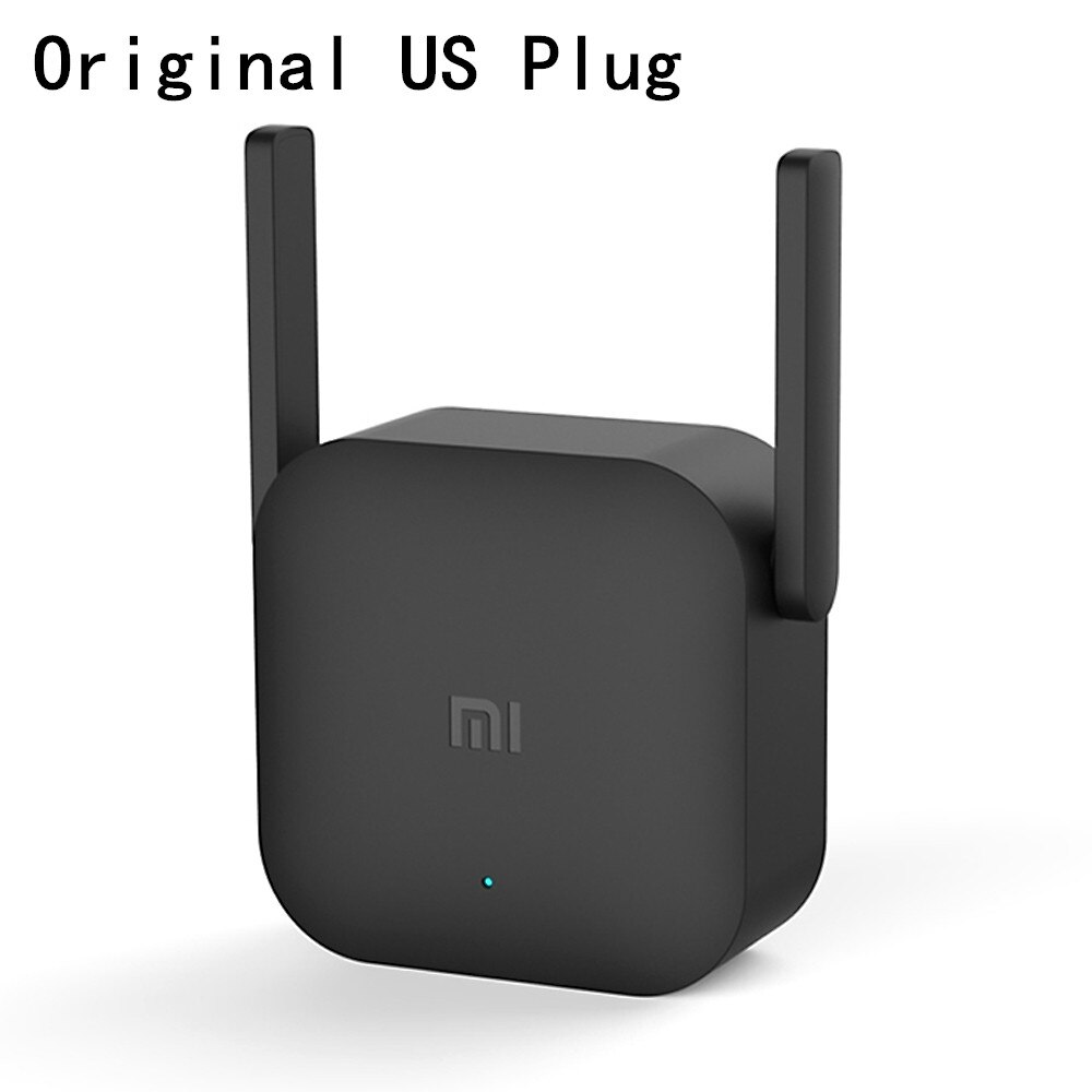 Xiaomi WiFi amplificador Pro 300Mbps 2,4G repetidor inalámbrico con 2*2 dBi antena enchufe de pared rango WiFi extensor amplificador de señal: Original US  Plug