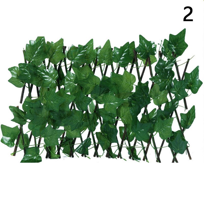 Artificial Faux Ivy Leaf Privacy Fence Screen Home Garden Panels Outdoor Hedge Garden Fence Decorative Fence Telescopic Fence: N2