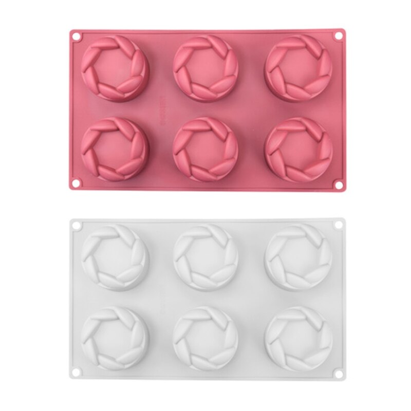 Caramelle al cioccolato zucchero artigianale pasta stampo arte stampo per sapone in Silicone stampi per candele domestiche fai da te fatto a mano a forma di 6 fiori regalo