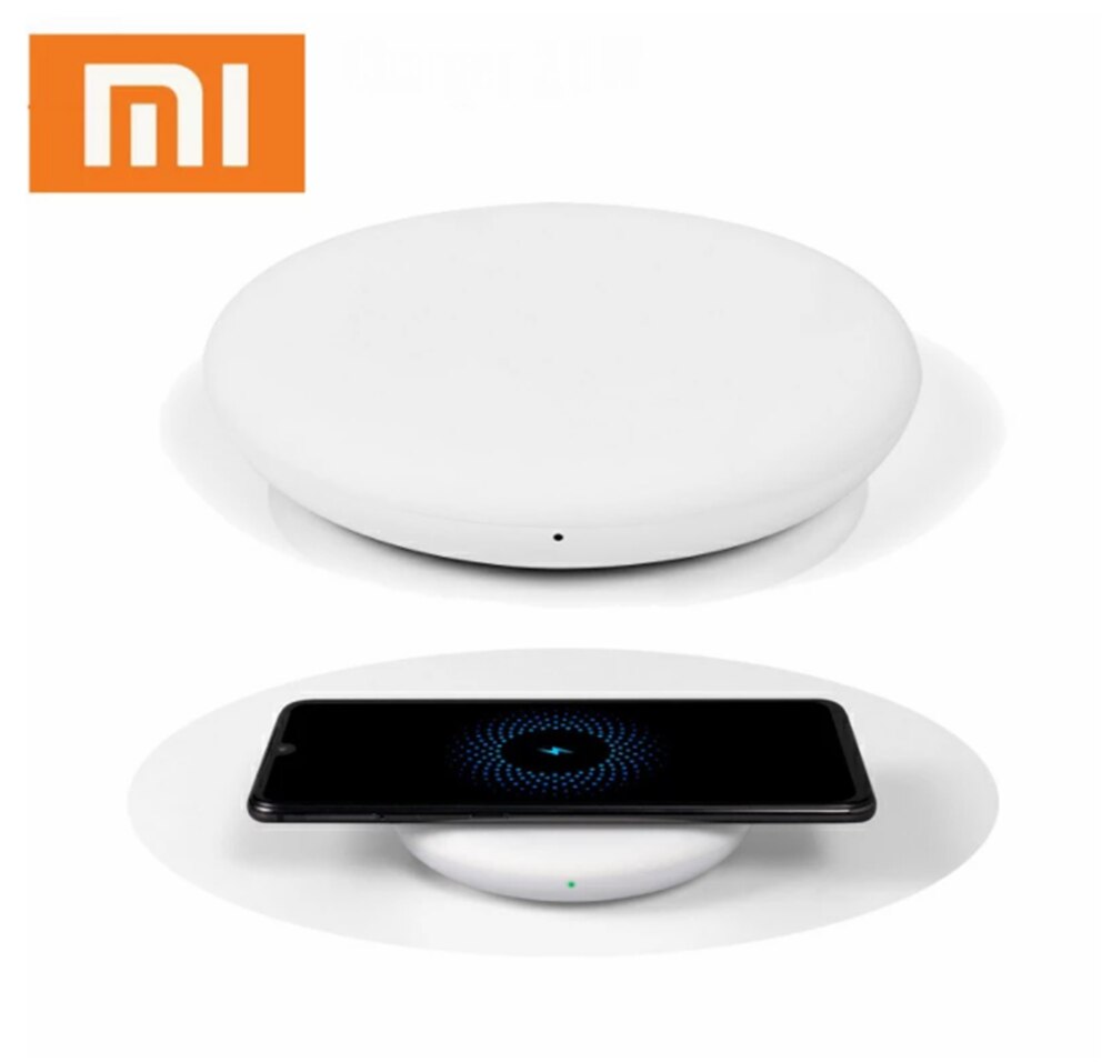 Original xiaomi trådlös laddare 20w max för  mi 9 (20w)  mix 2s / 3 (10w)  qi epp-kompatibel mobiltelefon multiple safe