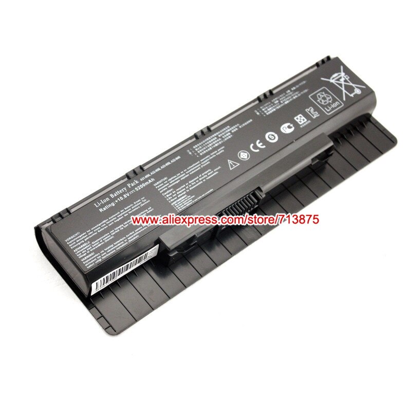 Batería A32-N56 para ordenador portátil Asus N56L82H, N56VJ-DH71, N46, N46V, N56, N56D, N76, N76V, 10,8 V, 5200mAh: Default Title