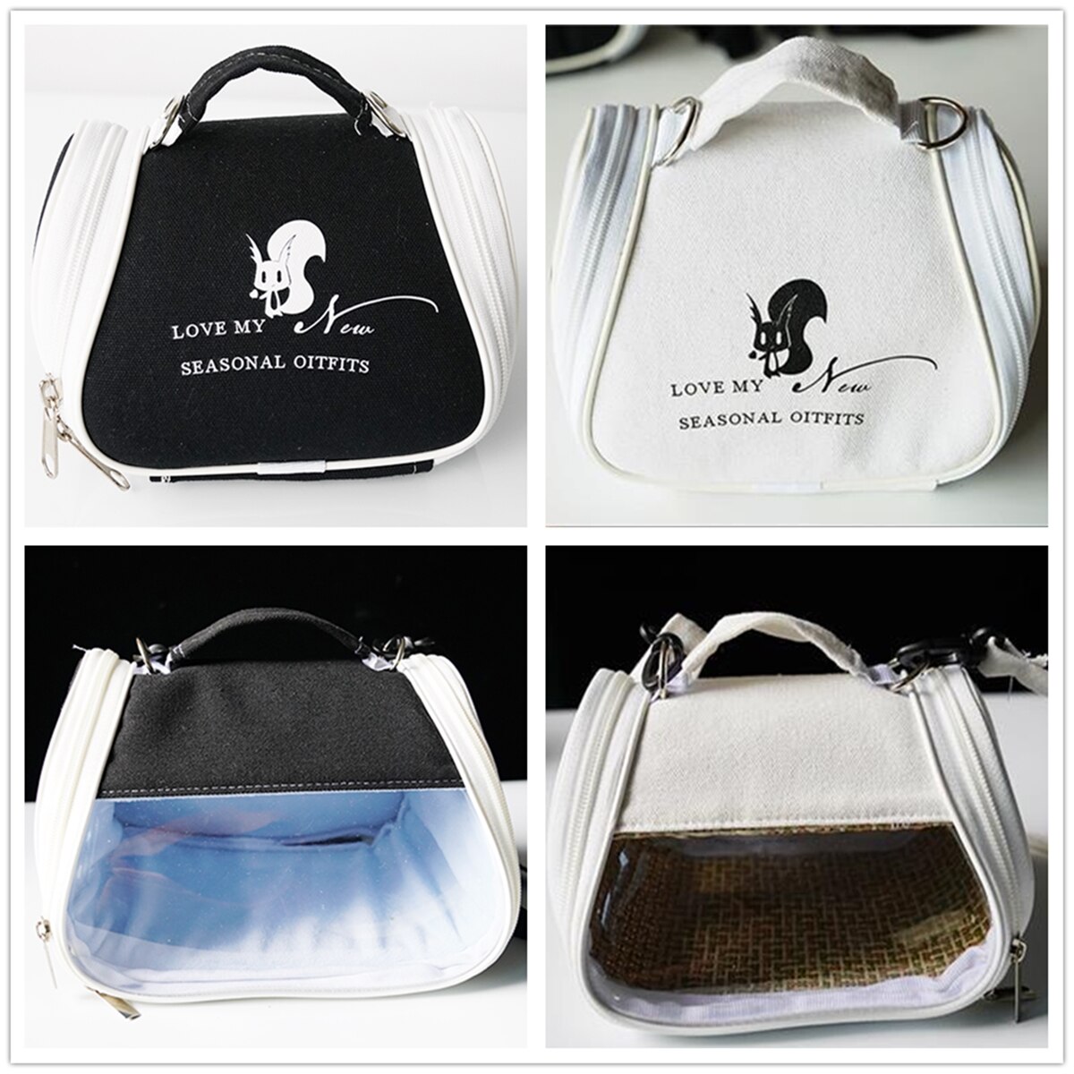 Portable Bird Cage Parrot Carrier Bag Transparent Vine Hamster Lizard Backpack Sugar Glider House for Small Pet Outdoor Travel