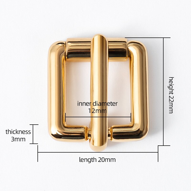 WUTA D Tail Hook Buckle D Ring Lobster Clasp Metal Roller Pin Buckle DIY Accessories for LV Bag Strap Belt Dog Collar 1 Piece