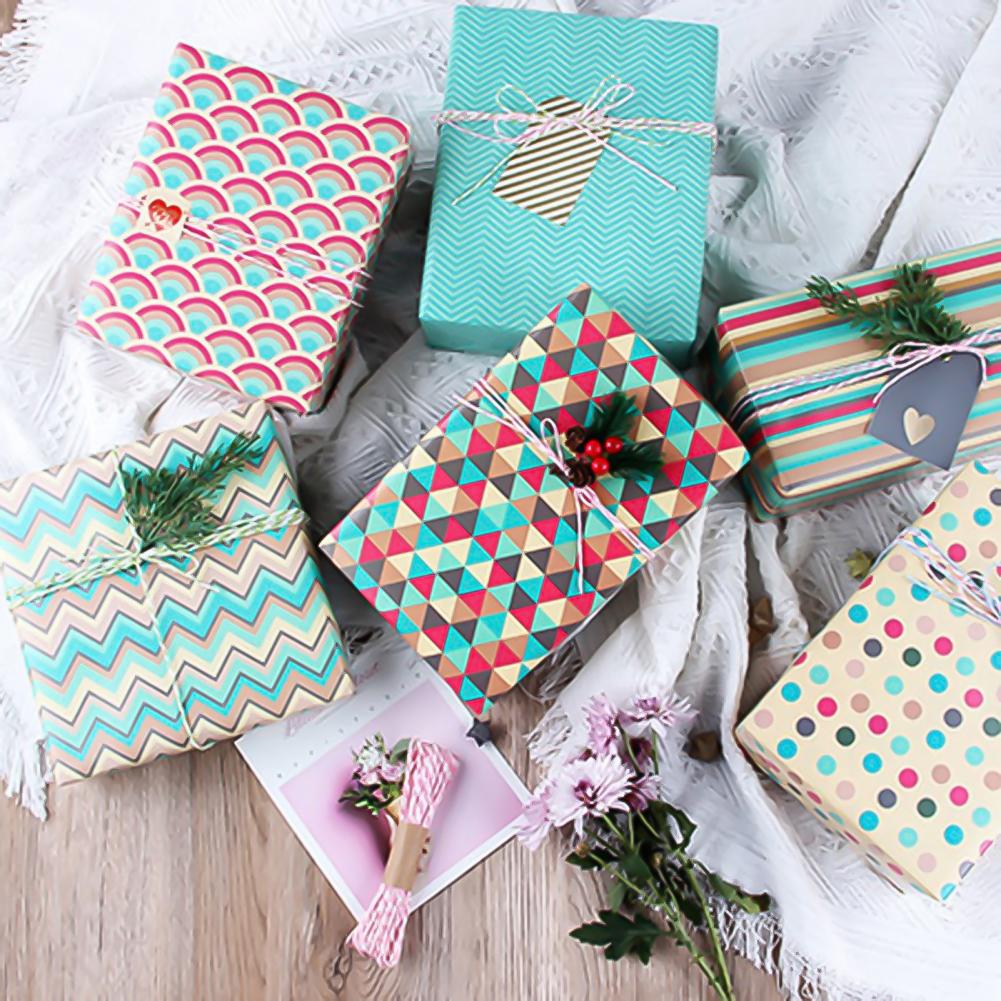 1 Set Wrapping Paper Great DIY Seasonal Packing Paper Practical Wrapping Paper